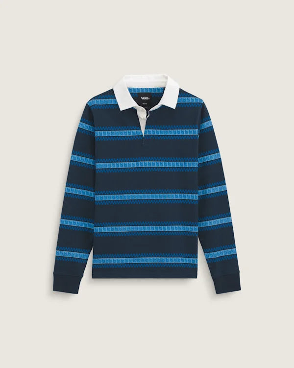 Kids V Rugby Long Sleeve Shirt - Dress Blues