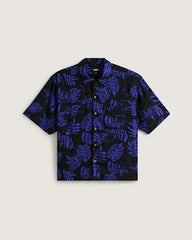 Van Doren Printed Camp T-Shirt - Royal Cobalt Blue