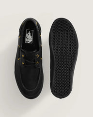 2-Eyelet Boat Shoe - Black