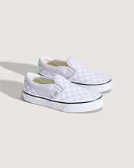 Little Kids Classic Slip-On Checkerboard Shoe - Checkerboard Lilac Mist Purple