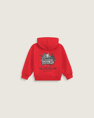 Little Kids Dumpster Raccoon Zip Hoodie - Racing Red