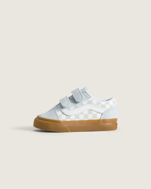 Toddler Old Skool V Shoe - Gum Checkerboard Dawn Mist Blue