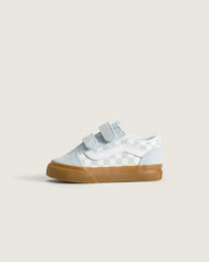 Toddler Old Skool V Shoe - Gum Checkerboard Dawn Mist Blue