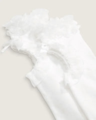 Vans X METAGIRL Ruffle Knee High Sock - MetaGirl Blanc De Blanc White