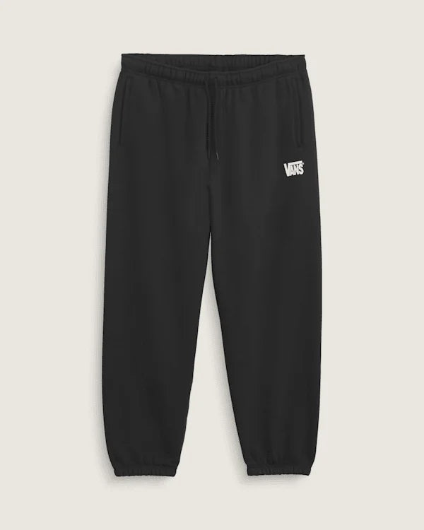 Stretch Logo Fleece Pants - Black / White