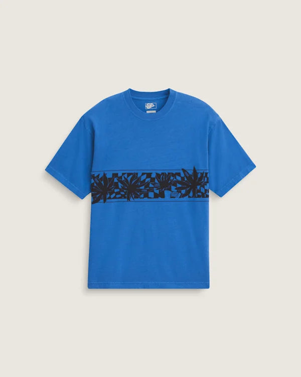 Palm Leaf T-Shirt - Royal Cobalt Blue