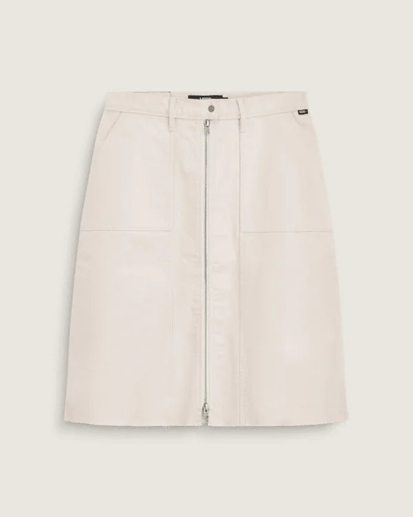 Canvas Midi Skirt - Natural Seed Beige