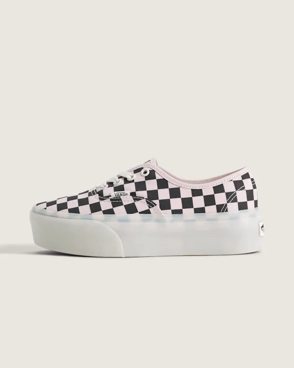 Authentic Checkerboard Platform Shoe - Checkerboard Pale Petal Pink/Black