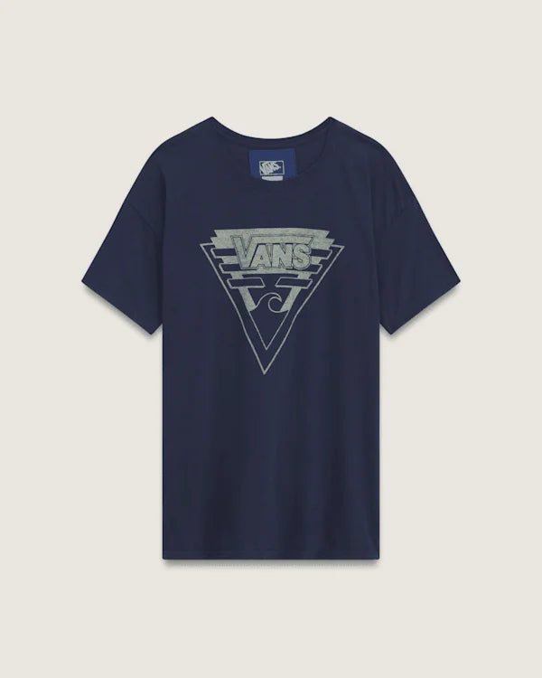Waffle Shop Wave Blend T-Shirt - Navy Blue