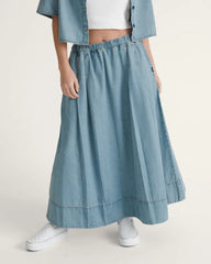 Francesca Full Skirt - True Navy Blue