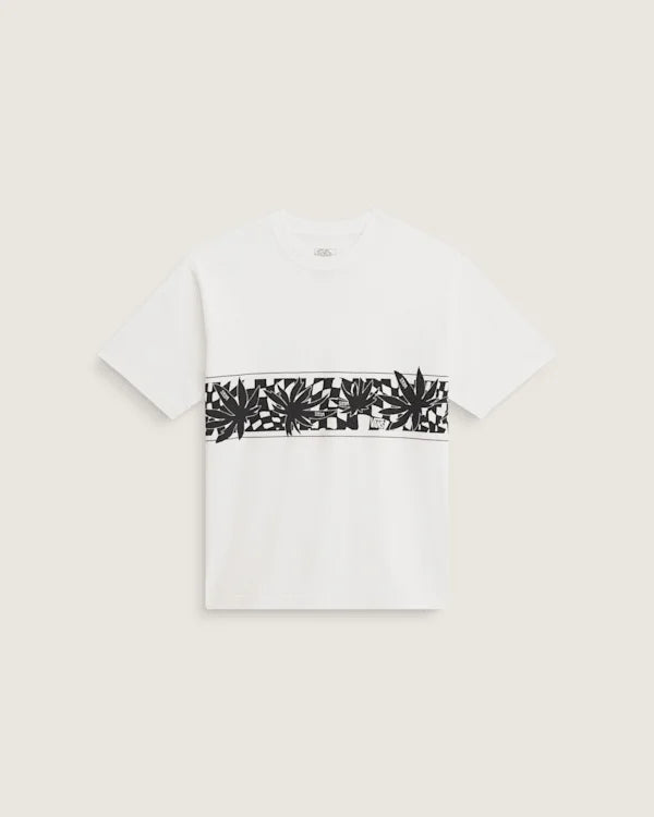 Palm Leaf T-Shirt - Egret White