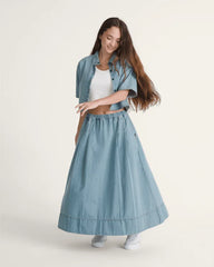 Francesca Full Skirt - True Navy Blue