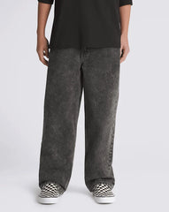 Kids Check-5 Baggy Denim Pants - Stonewash Black