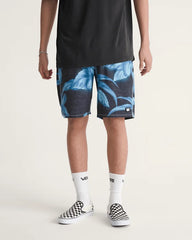 Airbrush Floral Boardshorts - Black