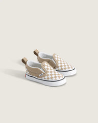 Toddler Classic Slip-On V Shoe - Color Theory Checkerboard Incense