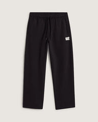 Stretch Logo Straight Leg Fleece Pant - Black