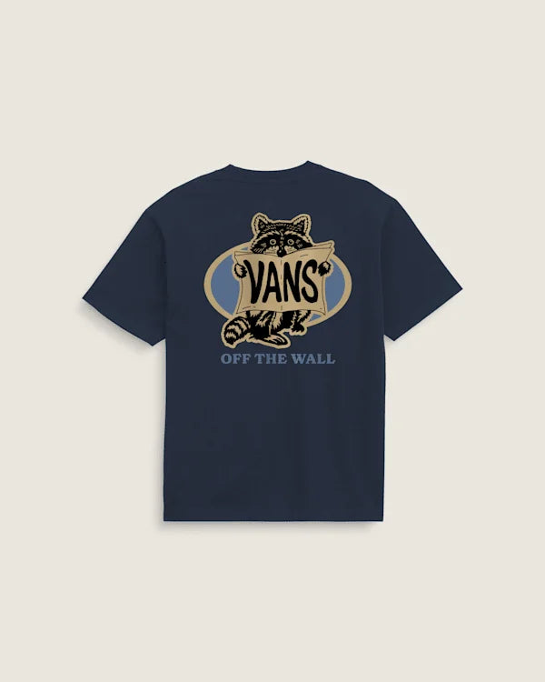 Raccoon Sign T-Shirt - Navy Blue