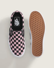 Classic Slip-On Checkerboard Shoe - Pink / Black