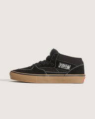 Skate Half Cab Shoe - Gum Black / White
