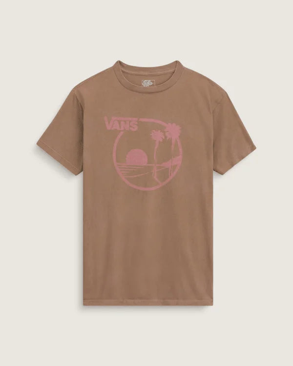 Waffle Shop Sun Vans Style T-Shirt - Brown