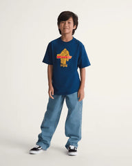 Kids Check-5 Loose Denim Pants - Stonewash Blue
