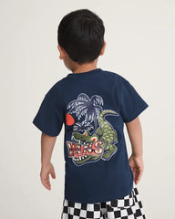 Little Kids Hangry Croc T-Shirt - Dress Blues