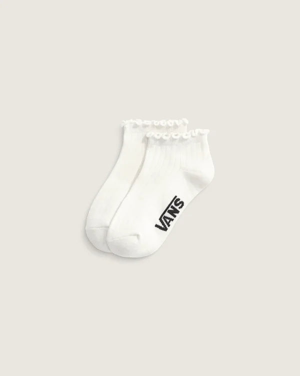 Kids Rufflen Low Crew Socks - Marshmallow