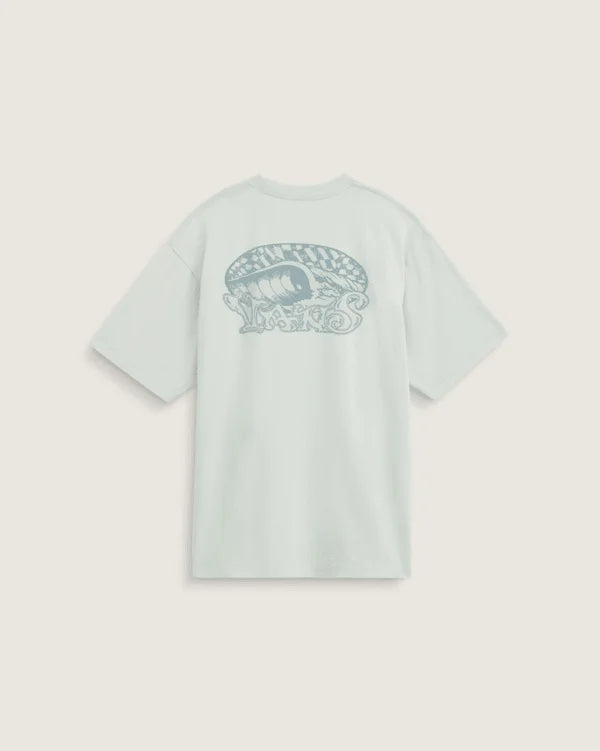 Check Overhead T-Shirt - Dusty Mint Green