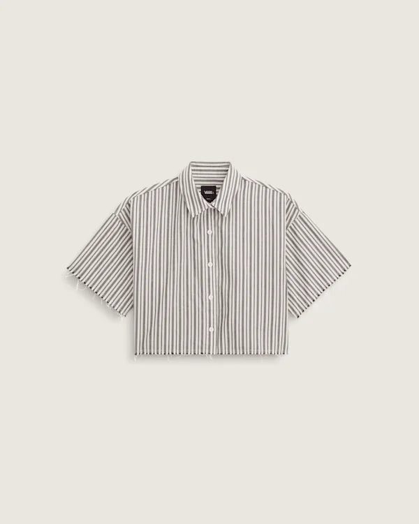 Crop Shirt - Black-White