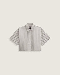 Crop Shirt - Black-White