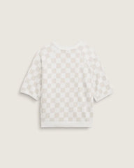 Classmate Check Sweatshirt - Egret White