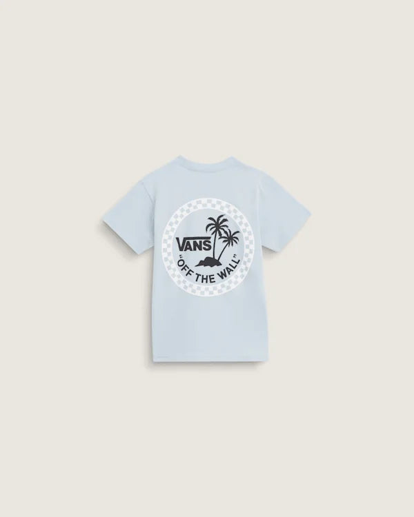 Little Kids Knu Palms T-Shirt - Soft Slate Blue