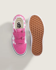 Little Kids Old Skool V Checkerboard Shoe - Checkerboard Fizz Pink