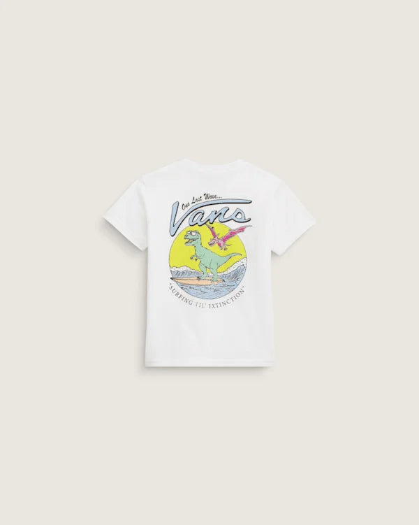 Little Kids Surfing Til Extinction T-Shirt - White