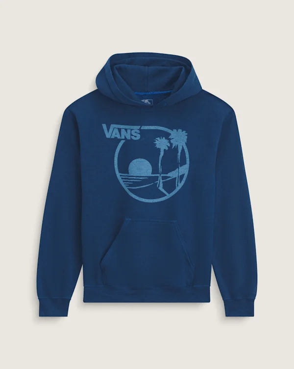 Waffle Shop Sun Vans Style Pullover Hoodie - Navy Blue