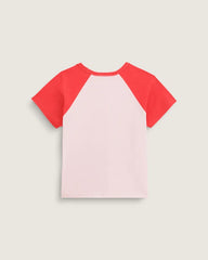 Gracie Raglan T-Shirt - Coral Blush Pink