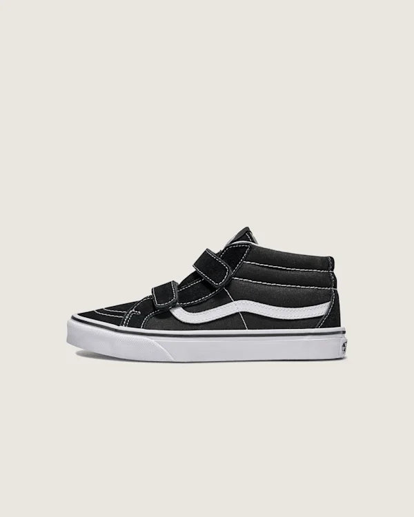 Big Kids Sk8-Mid V Shoe - Black / True White