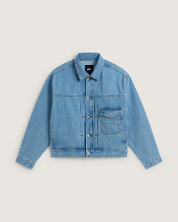Check-5 Denim Trucker Jacket - Light Stonewash