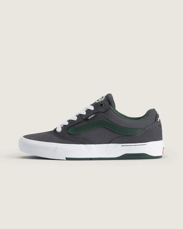 BMX Proof Wafflecup Shoe - Charcoal Grey / Green / White
