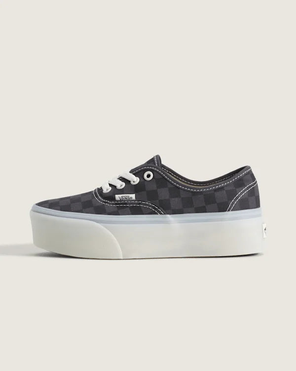 Authentic Checkerboard Platform Shoe - Checkerboard Charcoal / Black