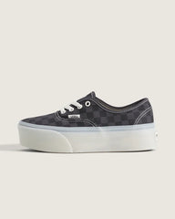Authentic Checkerboard Platform Shoe - Checkerboard Charcoal / Black