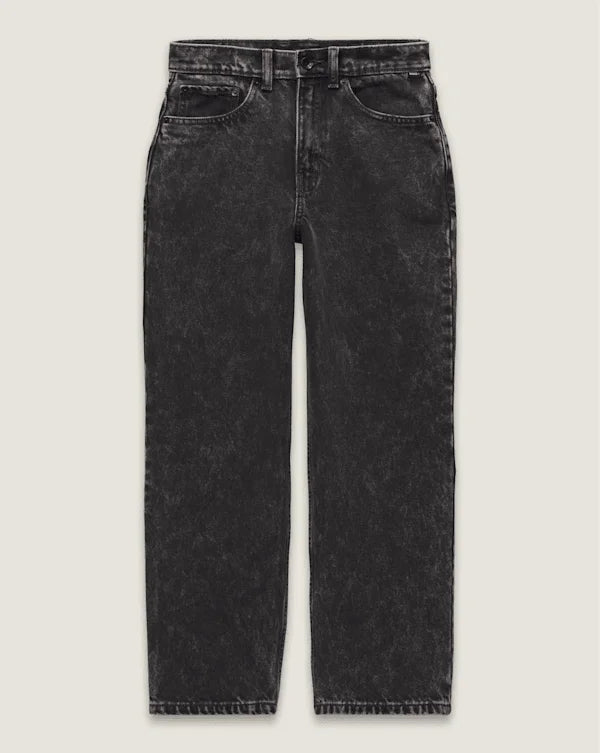 Kids Check-5 Baggy Denim Pants - Stonewash Black