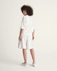 Long Sweat Shorts - Egret White