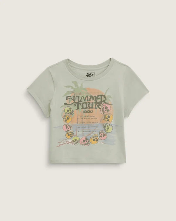 Summer Daze Palm T-Shirt - Soft Sage Green