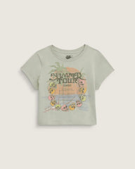 Summer Daze Palm T-Shirt - Soft Sage Green