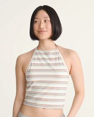High Neck Halter - Almond Crisp Beige
