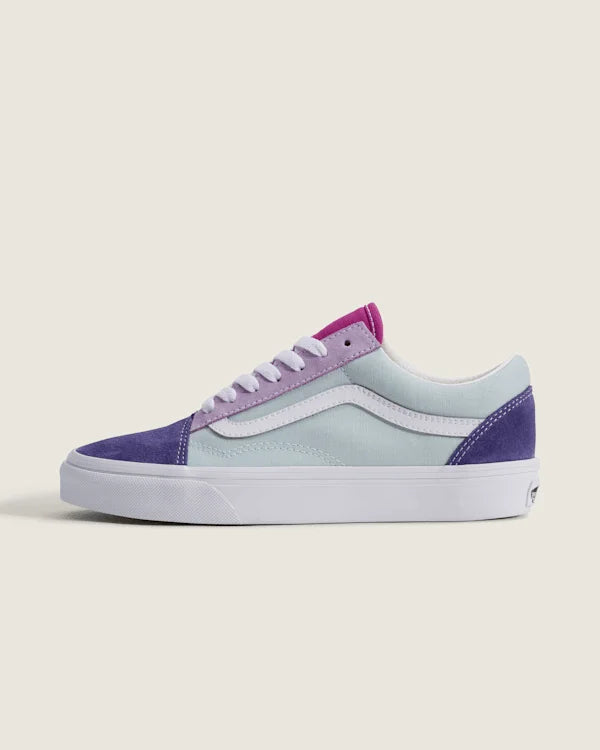 Old Skool Shoe - Color Block Light Purple / Blues