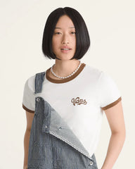 Lefty Script Ringer T-Shirt - Marshmallow White