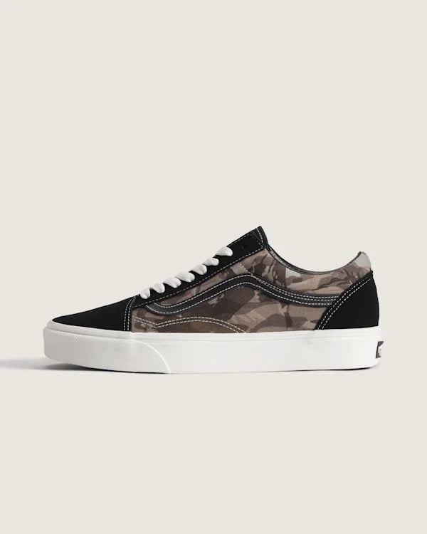 Old Skool Shoe - Camo Olive Green / Black