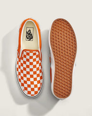 Game Day Classic Slip-On Checkerboard Shoe - Checkerboard Orange / True White